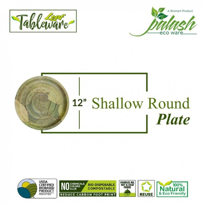Palash - 12"Deep Round Dinner Plate